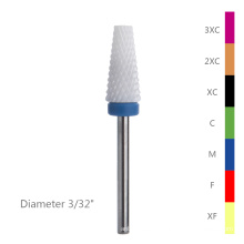 large tapered top for nails remove dead skin nail drill bits